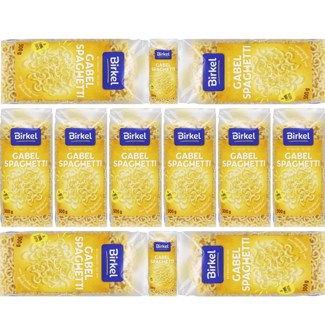 Mit Pufai Grocery, Birkel's No. 1 Gabelspaghetti Pasta Nudeln 500 gramm x 12 Stück