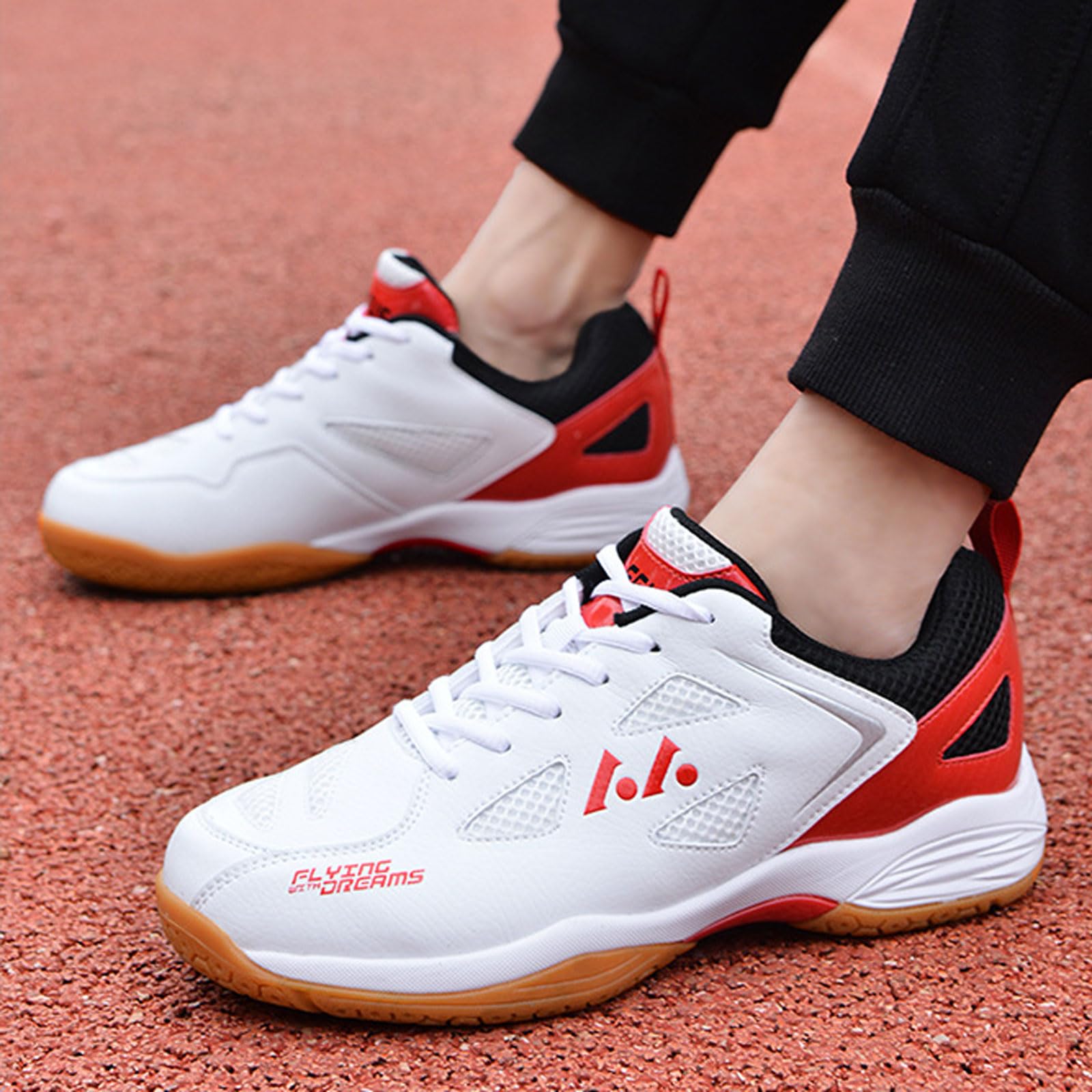 Zapatillas Tenis,Zapatos De BáDminton,Zapatillas De Squash Ligero Antideslizante Zapatos Deportivos Hombre Transpirable Zapatillas Voleibol Hombre Mujer para Adulto Deportes Fitness
