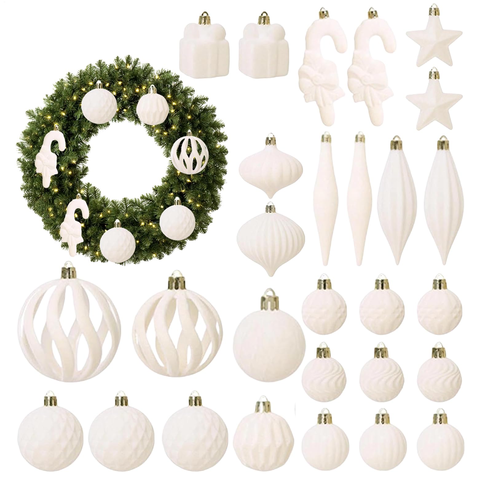 Boules de Noël en velours pendentif intérieur extérieur abrité