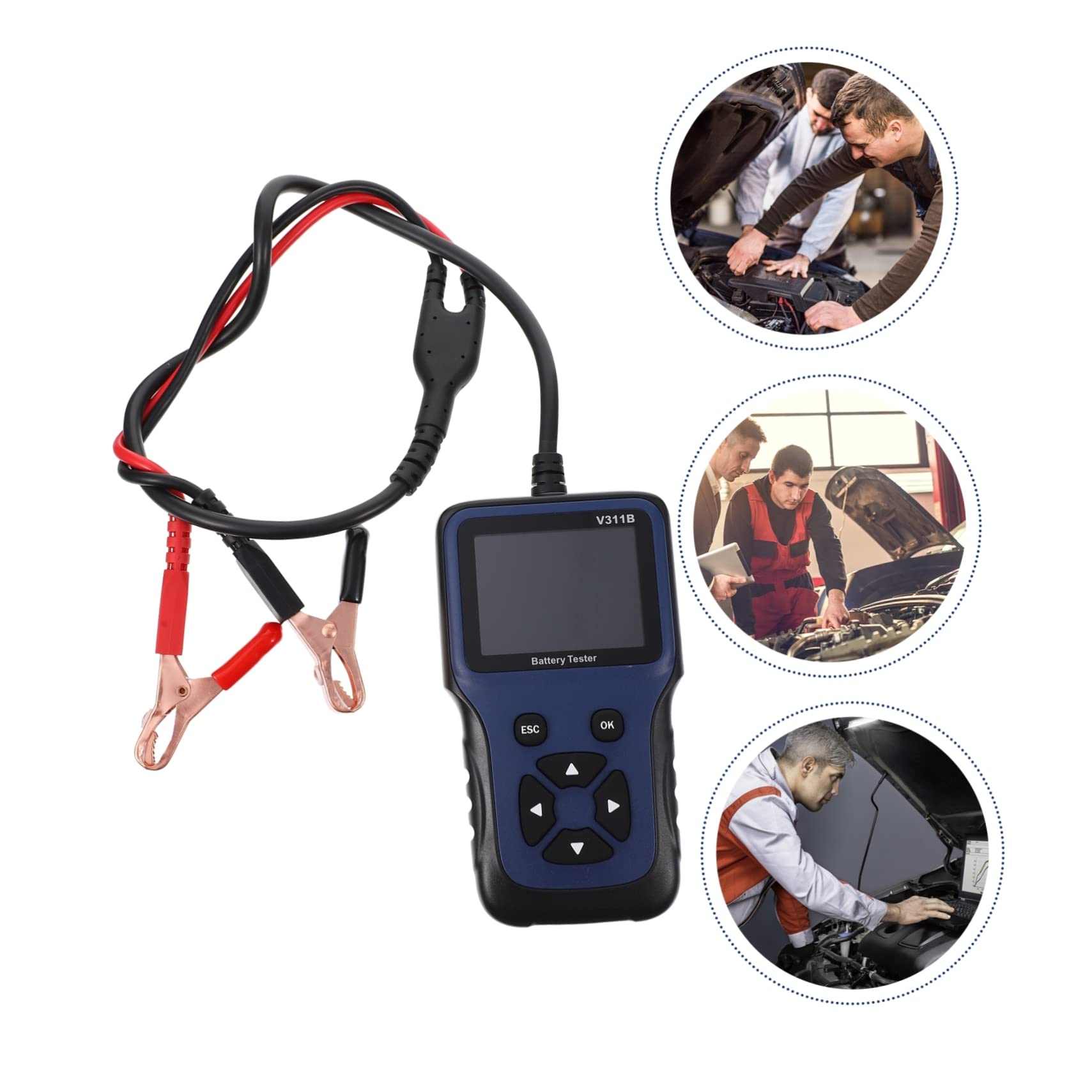Tester per Batteria Auto 12v in Plastica, Analizzatore