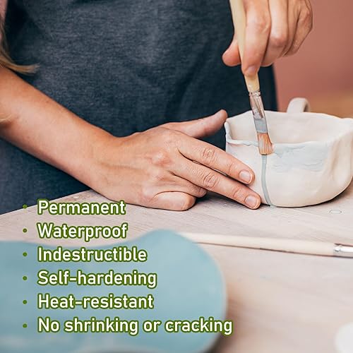 Miniatura 4 de Maitys 2. 2 Pound White Epoxy Putty Sculpt Clay 2 Part Modeling Compound A & B Self-Hardening Epoxy Clay for Sculpting Modeling Building Repairing