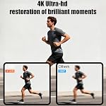 OBEST Action Camera, 4K Mini Thumb Camera, POV Cam with IP68 Waterproof, Magnetic Hands-Free POV Camera for Vlogging, Cycling, Mountaineering and Outdoor Sports(Black)