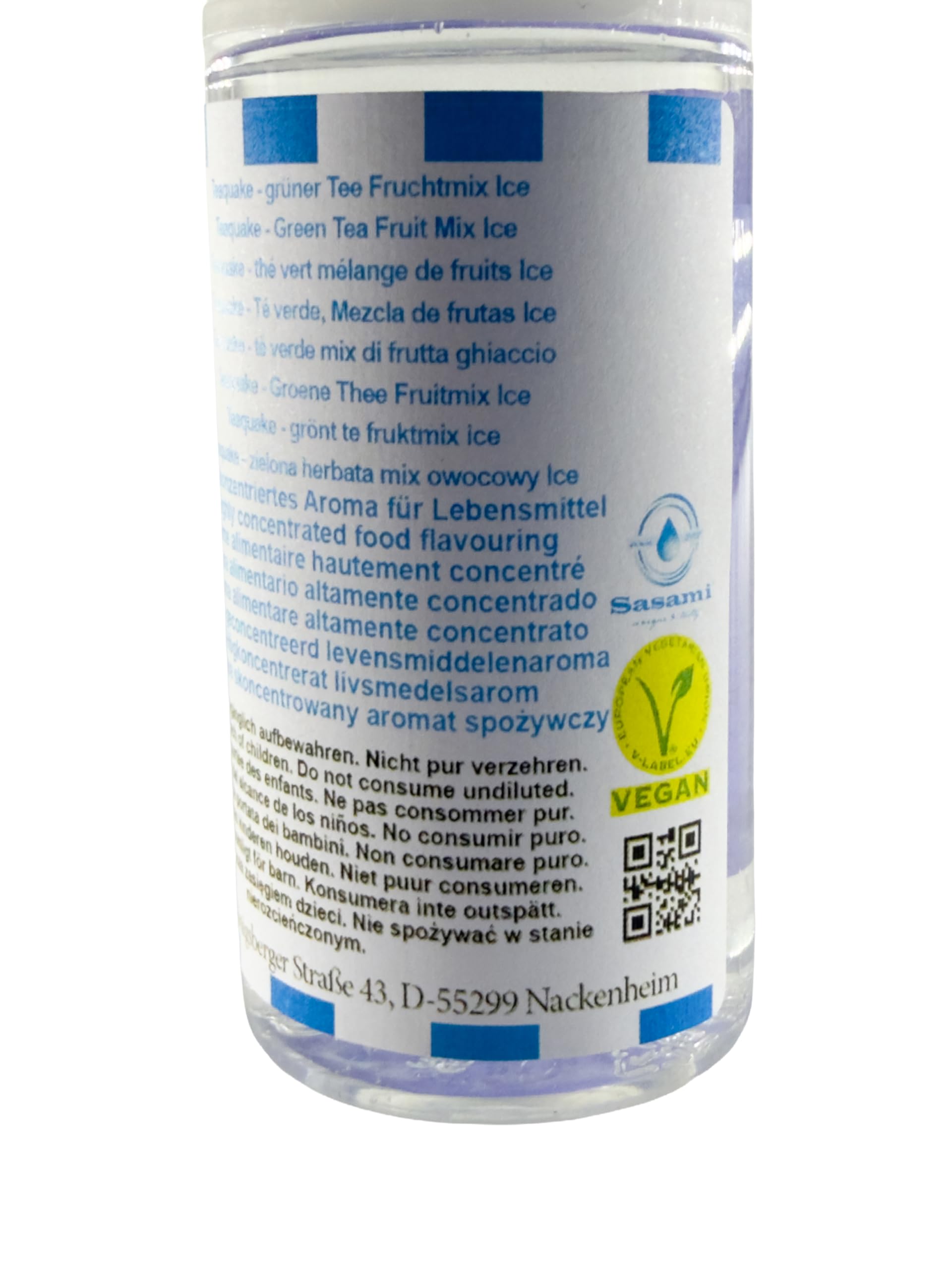 Teaquake – zielona herbata mix owocowy Ice aromat koncentrat – Wegański – Sasami – 100ml