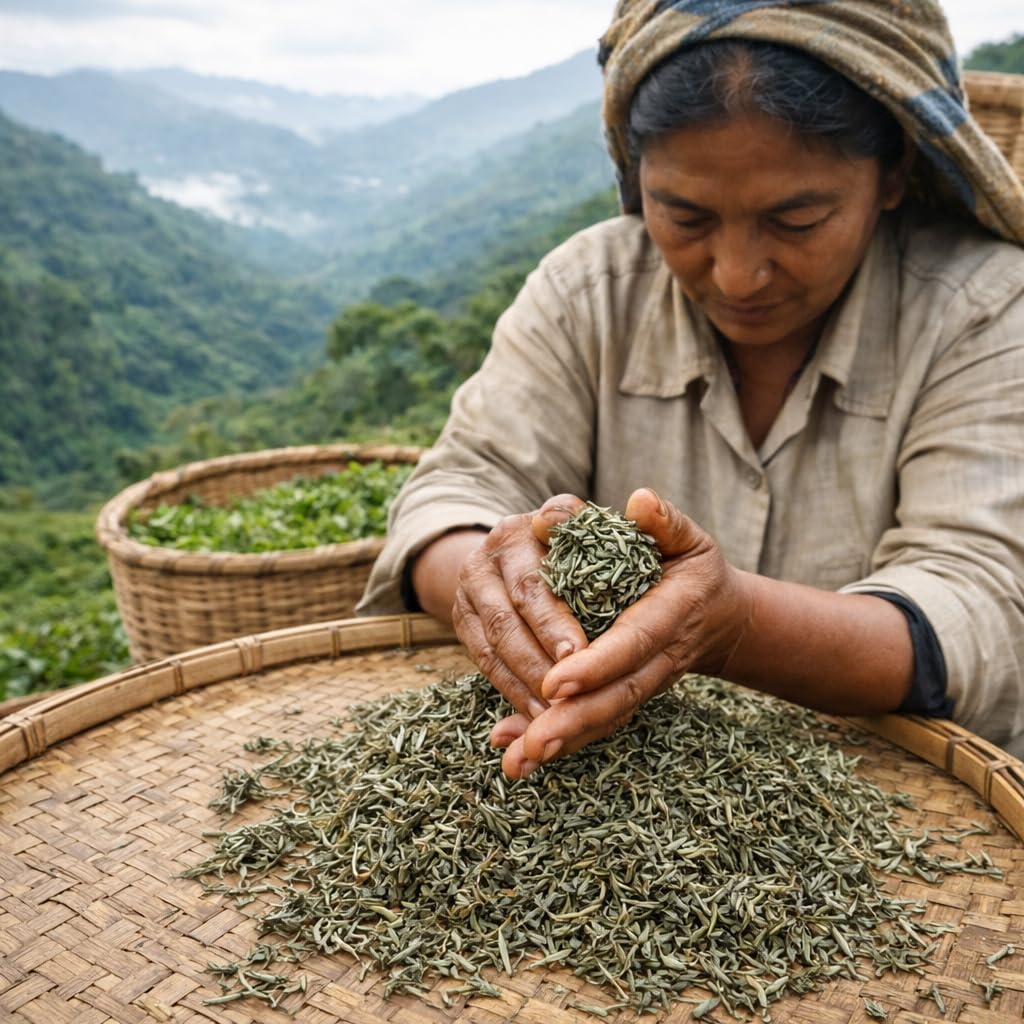 Sancha Tea Boutique, Super White Tea, 25g Silver Needle White Tea Buds, Rare Loose Leaf White Tea from Darjeeling, Himalayan Harvest 1
