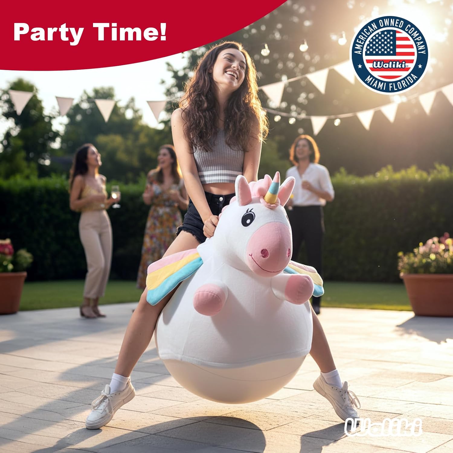 WALIKI Hopper Ball for Adults Ages 13-101 | Hippity Hop | Jumping Hopping Ball (Unicorn)