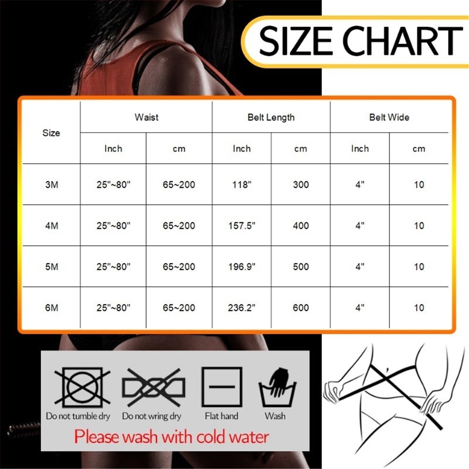 Faja moldeadora adelgazante for mujer, faja moldeadora de cintura, faja de control de abdomen, faja de recuperación posparto, faja reductora, bandas elásticas de 3 a 6 m Faja Postparto(6 meters)