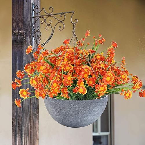 Miniatura 5 de Rinlong Mamás artificiales para exteriores, madres sintéticas, resistentes a los rayos UV, margaritas, flores para exteriores, otoño, plantas