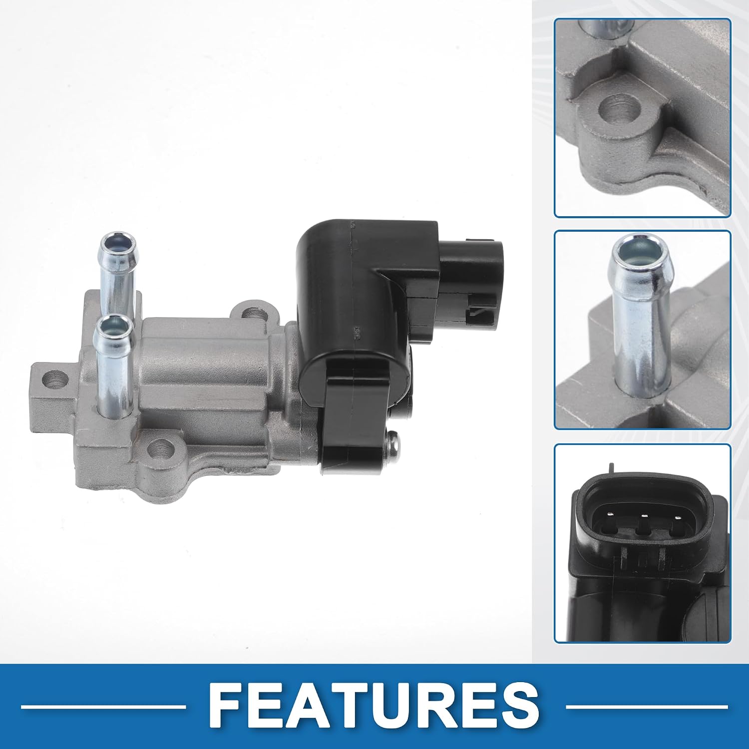 Car Idle Air Control Valve for Honda Civic 2001-2005 Replace No.15022PLCJ03 IACV Idle Motor Idle Air Control Valve for Stable Engine Operation