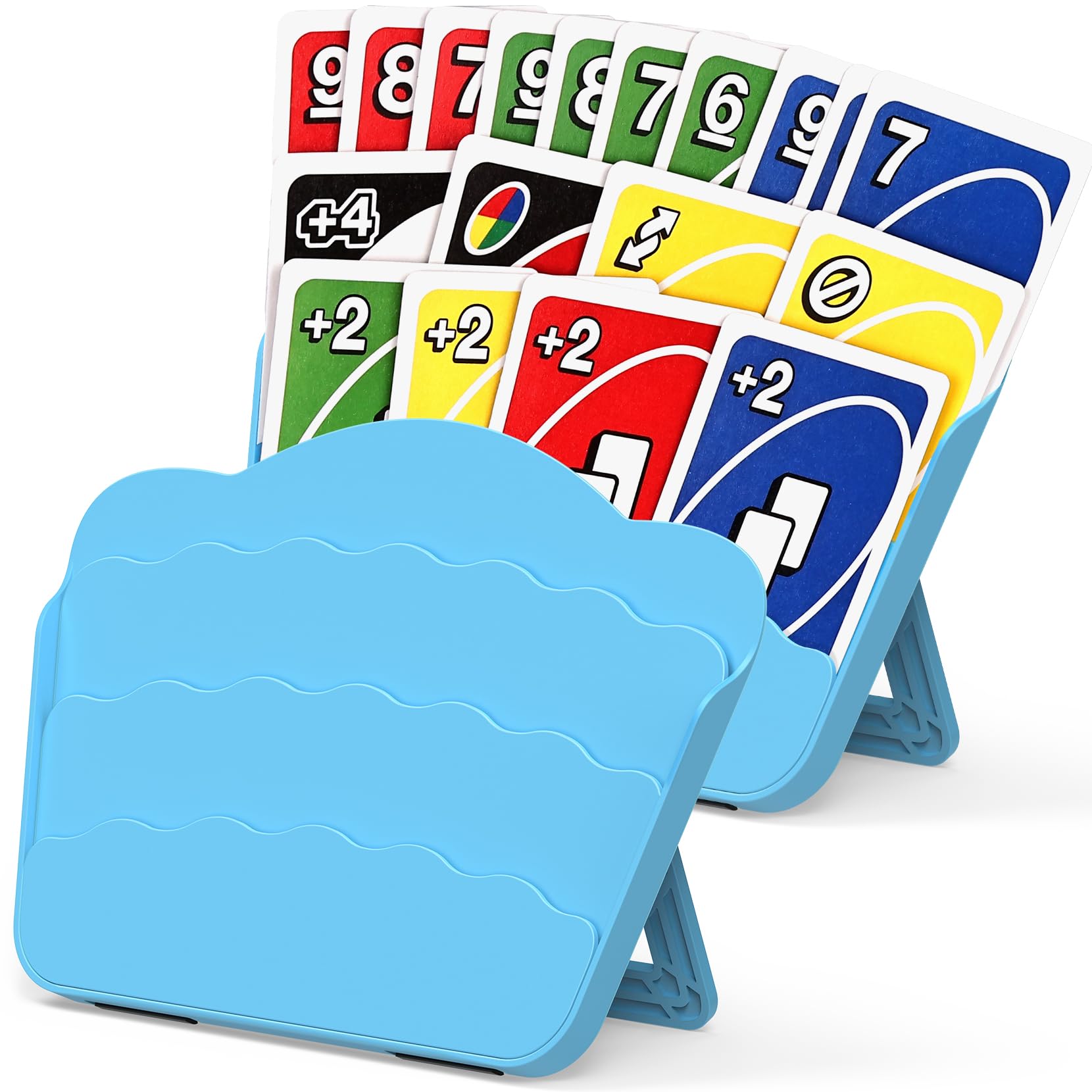 Tenyond Card Holders for Playing Cards - 2 Pack Playing Card Holder w Foldable Stand for Stocking Stuffer