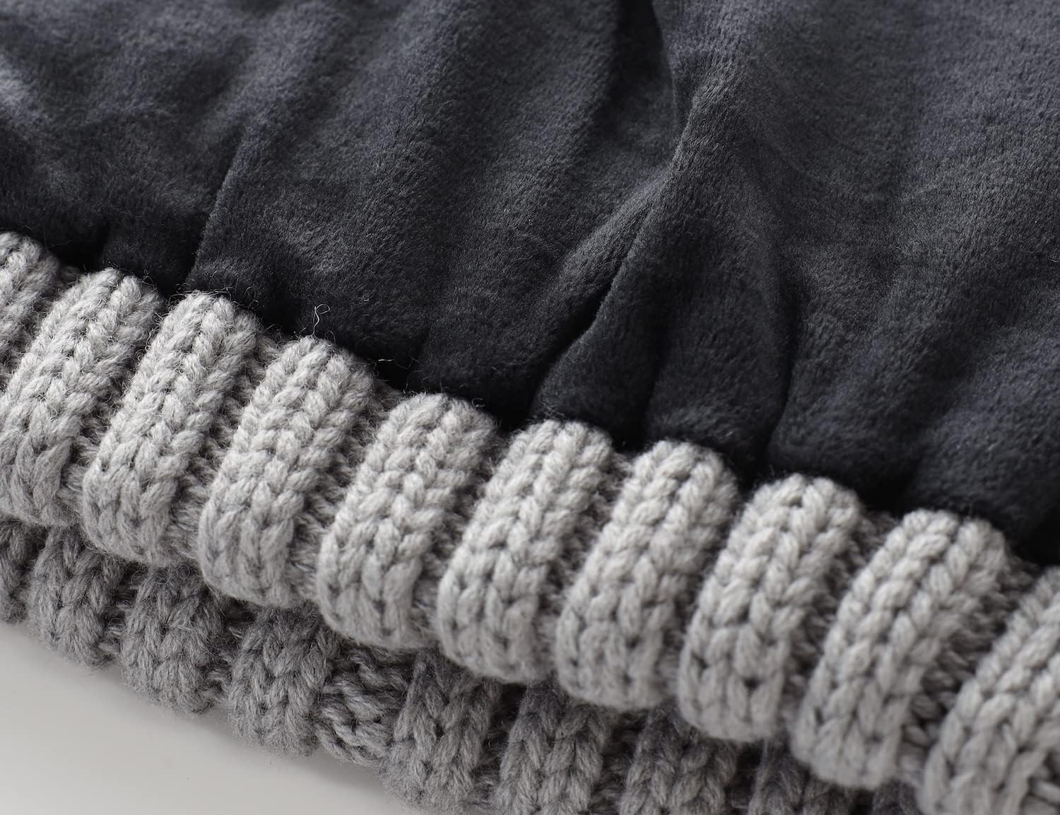 Home Prefer Mens Winter Hat Wool Fleece Lined Knit Beanie Hat Warm Stocking Caps - Image 8