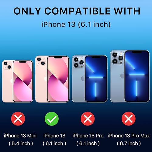 Miniatura 2 de MYBAT PRO Maverick Series - Funda a prueba de golpes, para iPhone 13, con funda de clip para cinturón y vidrio templado, 6.1 pulgadas, resistente