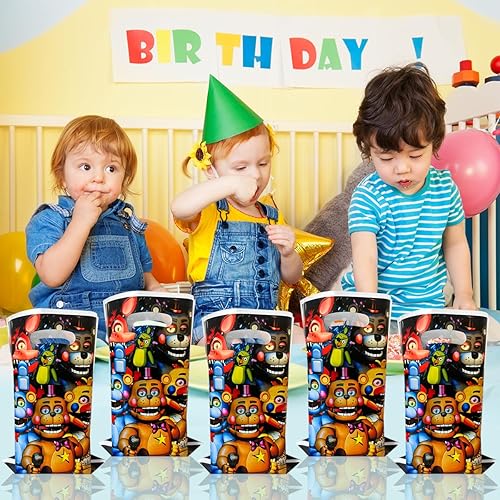 Miniatura 7 de NF Orange 30 bolsas de regalo de fiesta para cinco noches en Freddy's, fiesta por cinco noches en Freddy's suministros de decoración de fiesta