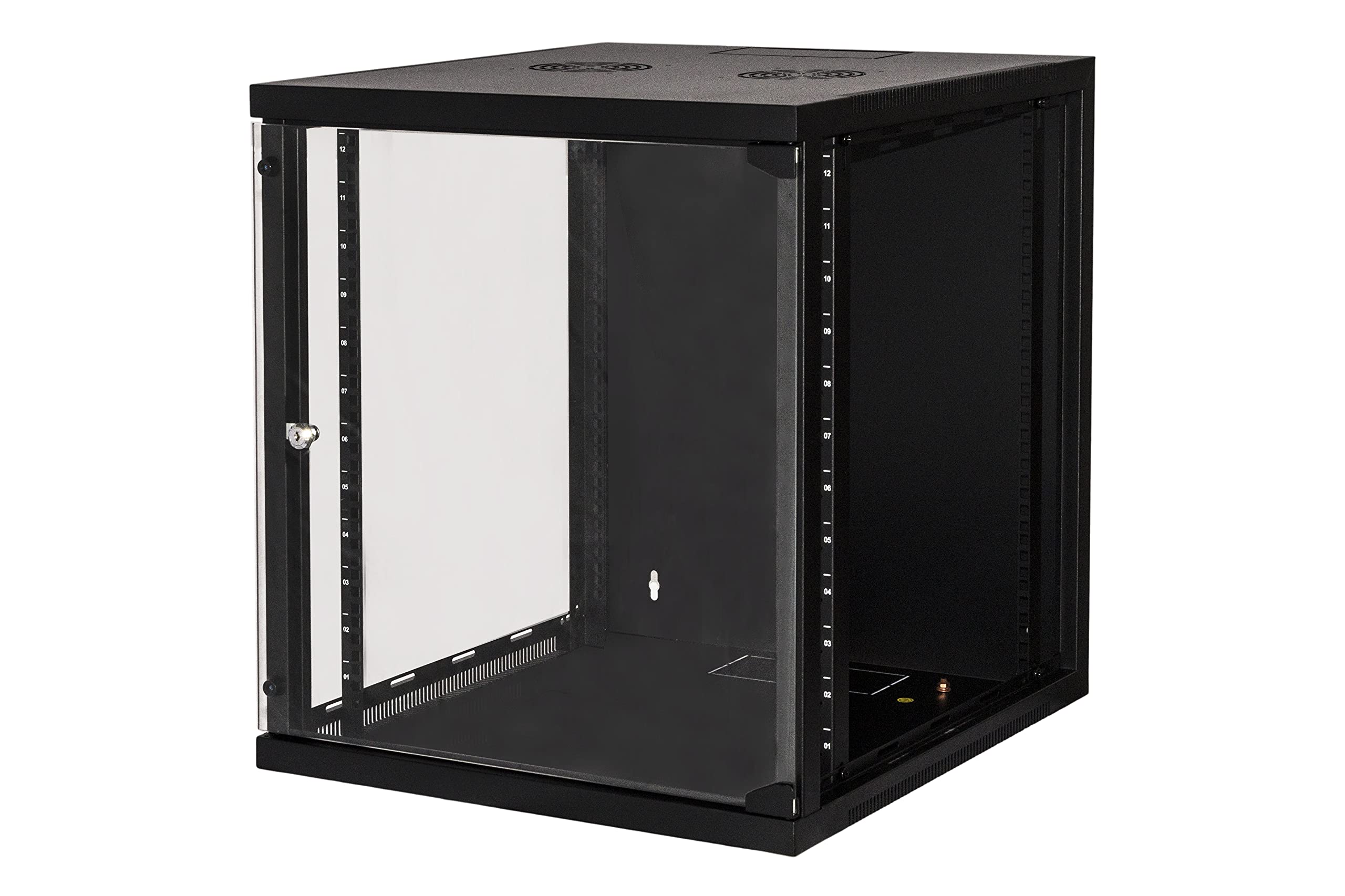 Link LK1912U66N Armadio Rack 19" 12 Unità da Muro 620X 540 X Profondità 600 mm, Nero