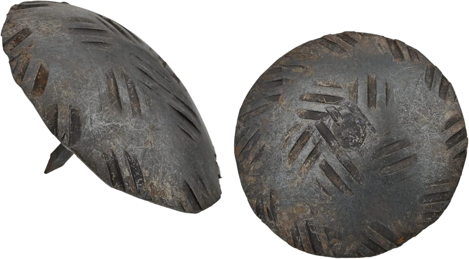 25 Pack 1.25" Large Round Head Clavos Decorative Nails – Black – Handmade Rustic Round Fasteners for Farmhouse Shutter, Faux Wood Beams, Barn Door, Shutters, and Gates – Ornamental Wood Accent