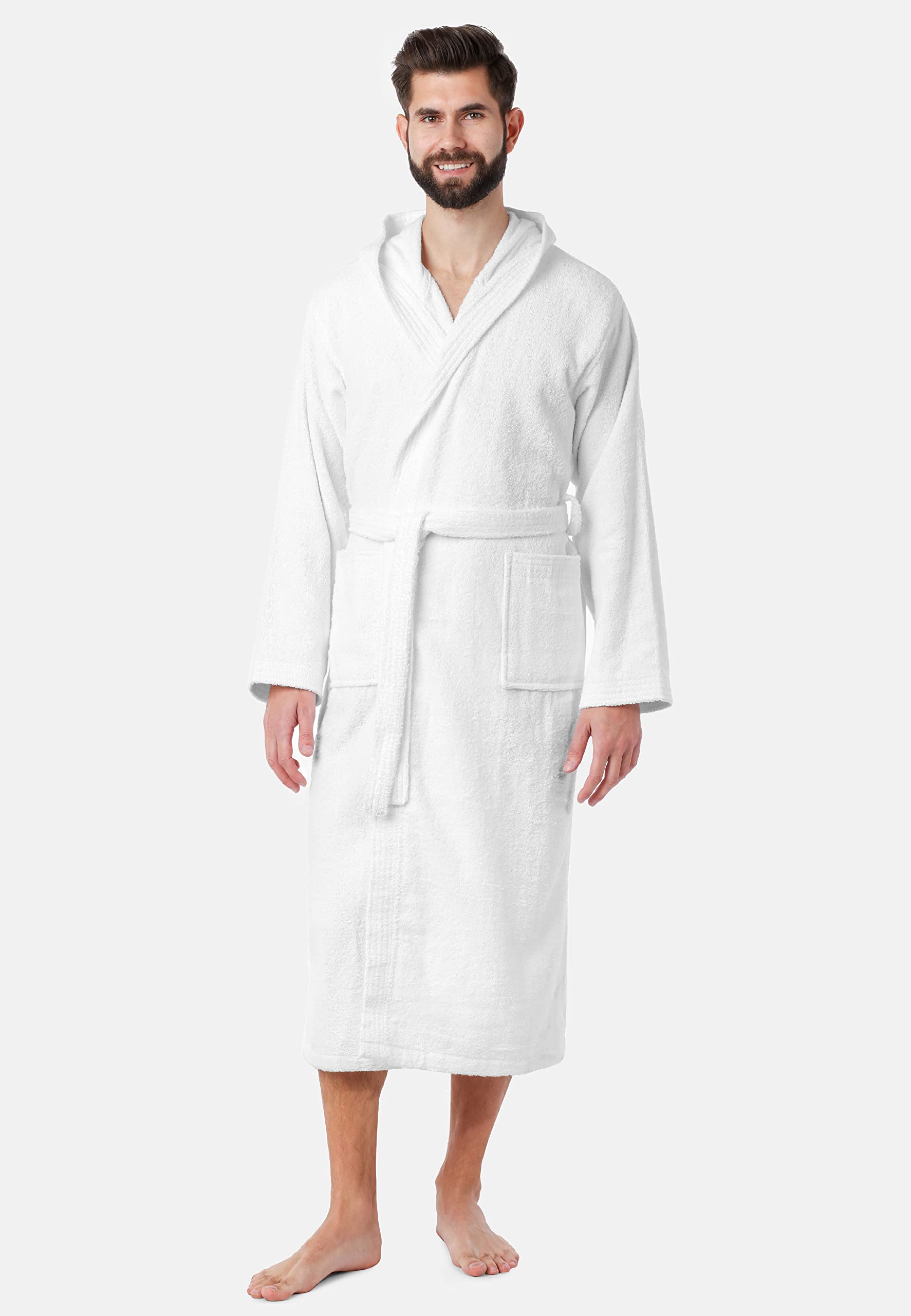 Ladeheid Peignoir de Bain Éponge 100% Coton Organique Homme LA40-224