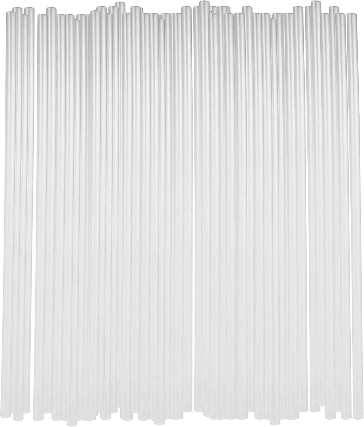 Green Direct Clear Plastic Drinking Straws – 10.2 Inch Extra Long & Thick – Straws Individually Wrapped – BPA-Free for Water Bottles, Jumbo Cups & Large Drinks – Bulk Pack of 300