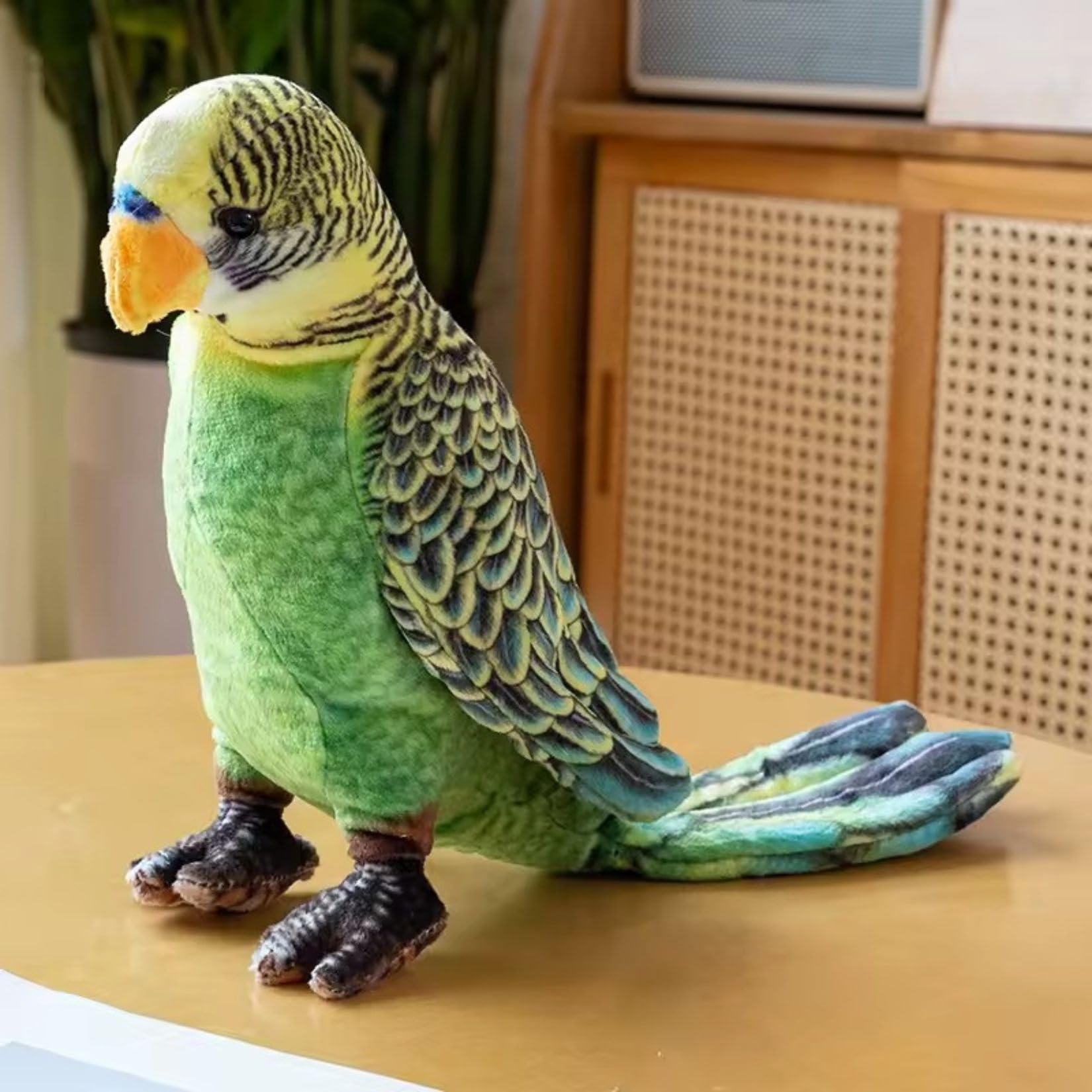 Tickles Cute Parrot Soft Stuffed Plush Bird Toy for Kids Boys & Girls Birthday Gifts (Size: 20 cm Color: Green)-image-15