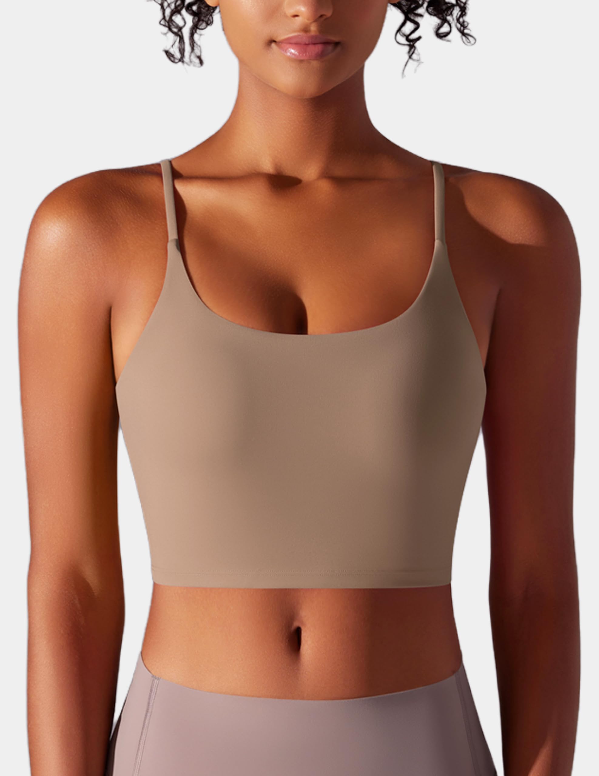 Sujetador Deportivo Mujer Transpirable con Sujeción Media Sujetadores Deportivos con Almohadillas Fijas para el Pecho Tops Deportivos Fitness Yoga Entrenamiento Sin aro de Acero