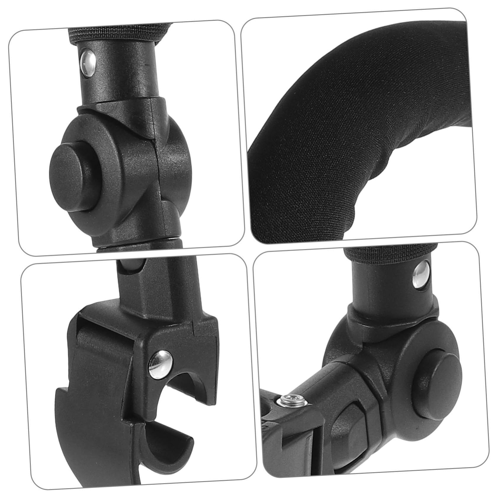 Beaupretty Asa Ajustable para Cochecito de Ñiño y Barra Transversal, Reposabrazos de Esponja y Plástico, para Silla Paseo Ñiño, Compatible Varios Modelos, Accesorio de Varios estilos