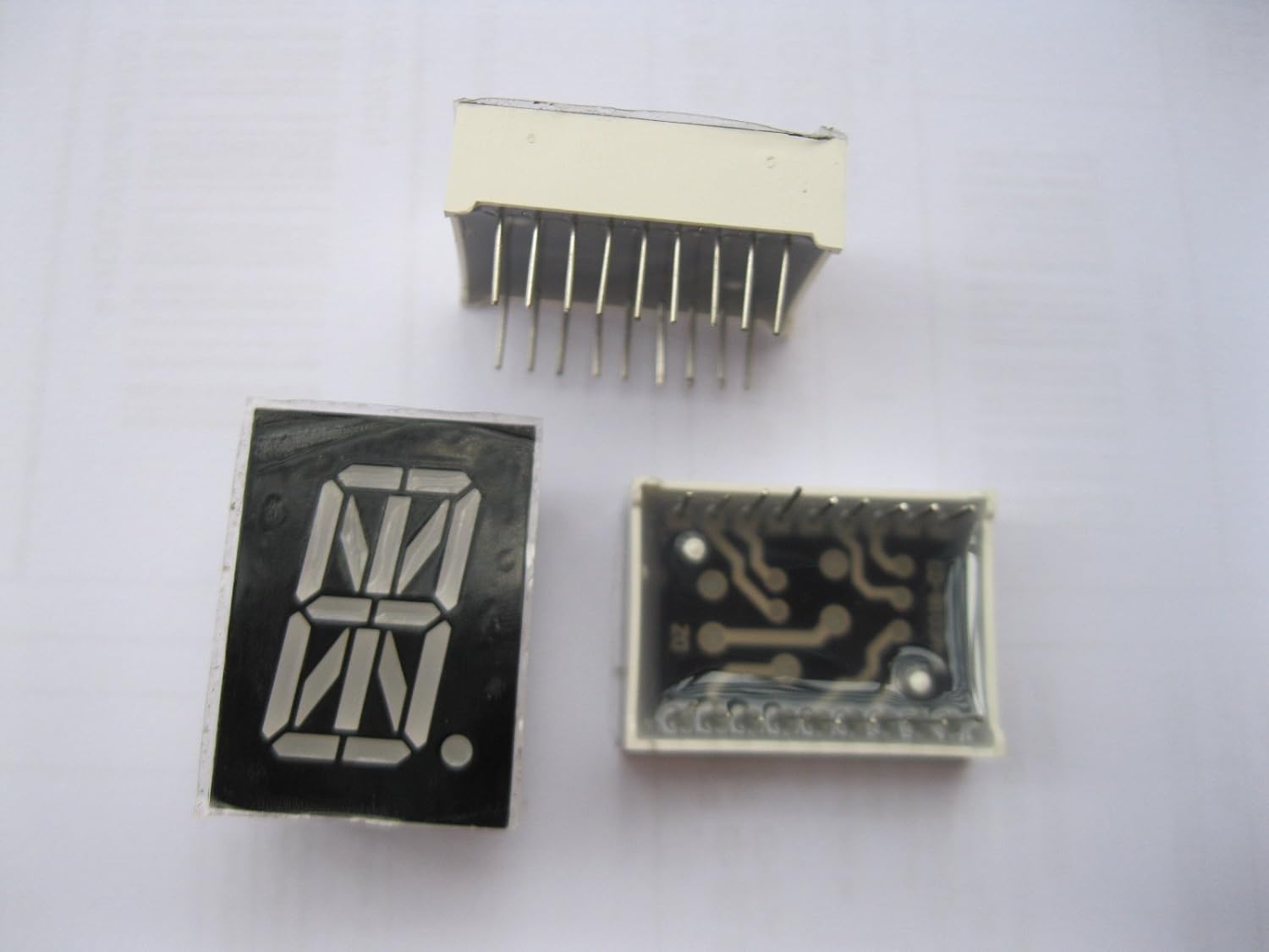 50 Pcs LED Display Common Anode 0.8" 1 Digital 16 Segments 27.7x20mm Red Skywalking