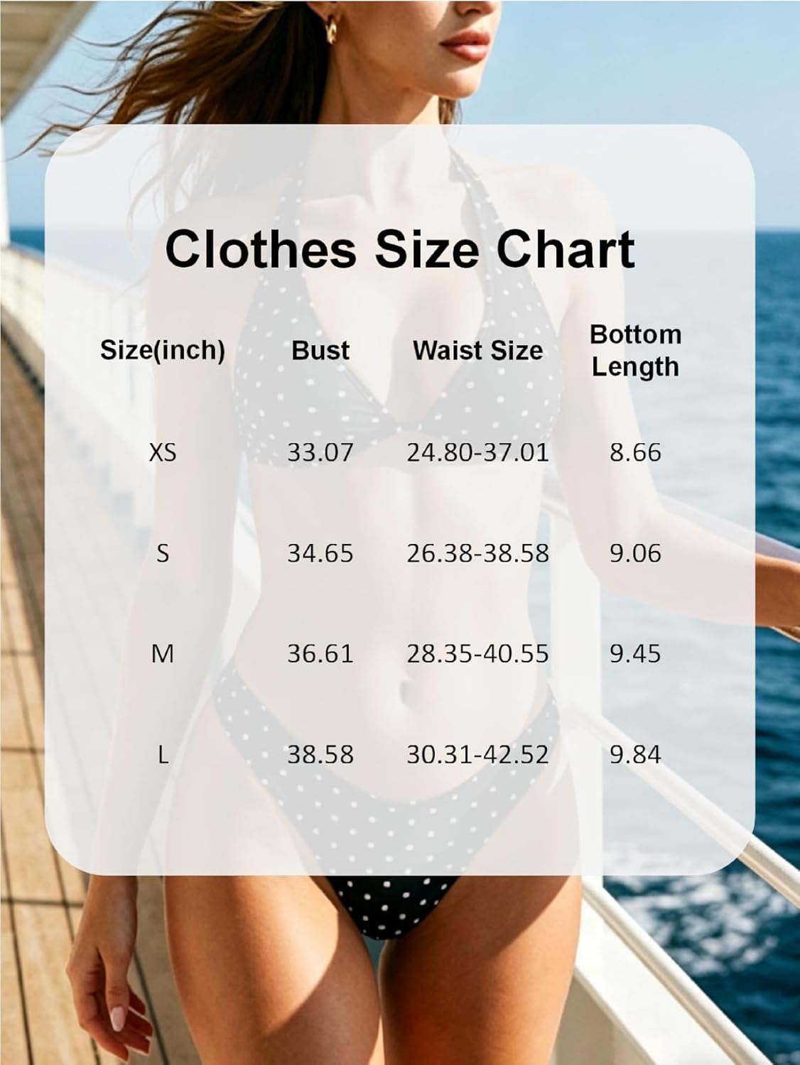MakeMeChic Women's Polka Dots Triangle Thong Bikini Sets Floral Cute Bathing Suit Swimsuits