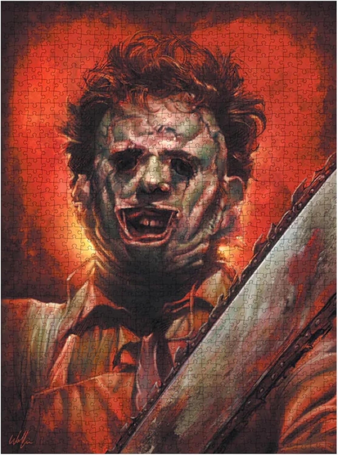 Trick Or Treat Studios Texas Chainsaw Massacre Leatherface 1000 Piece Jigsaw Puzzle