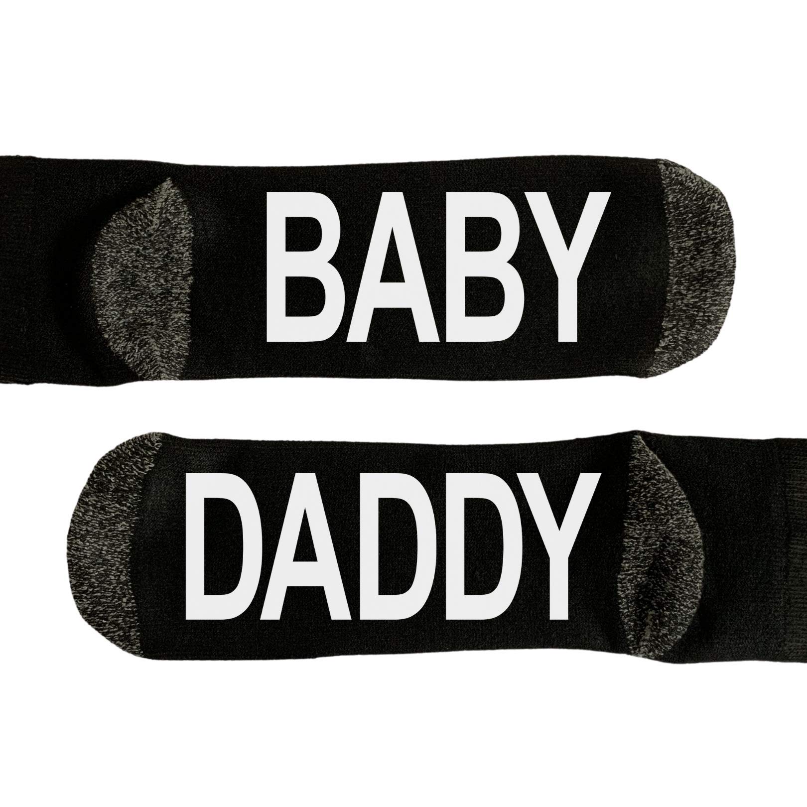 Men's 12-15 BABY DADDY Novelty Word Socks
