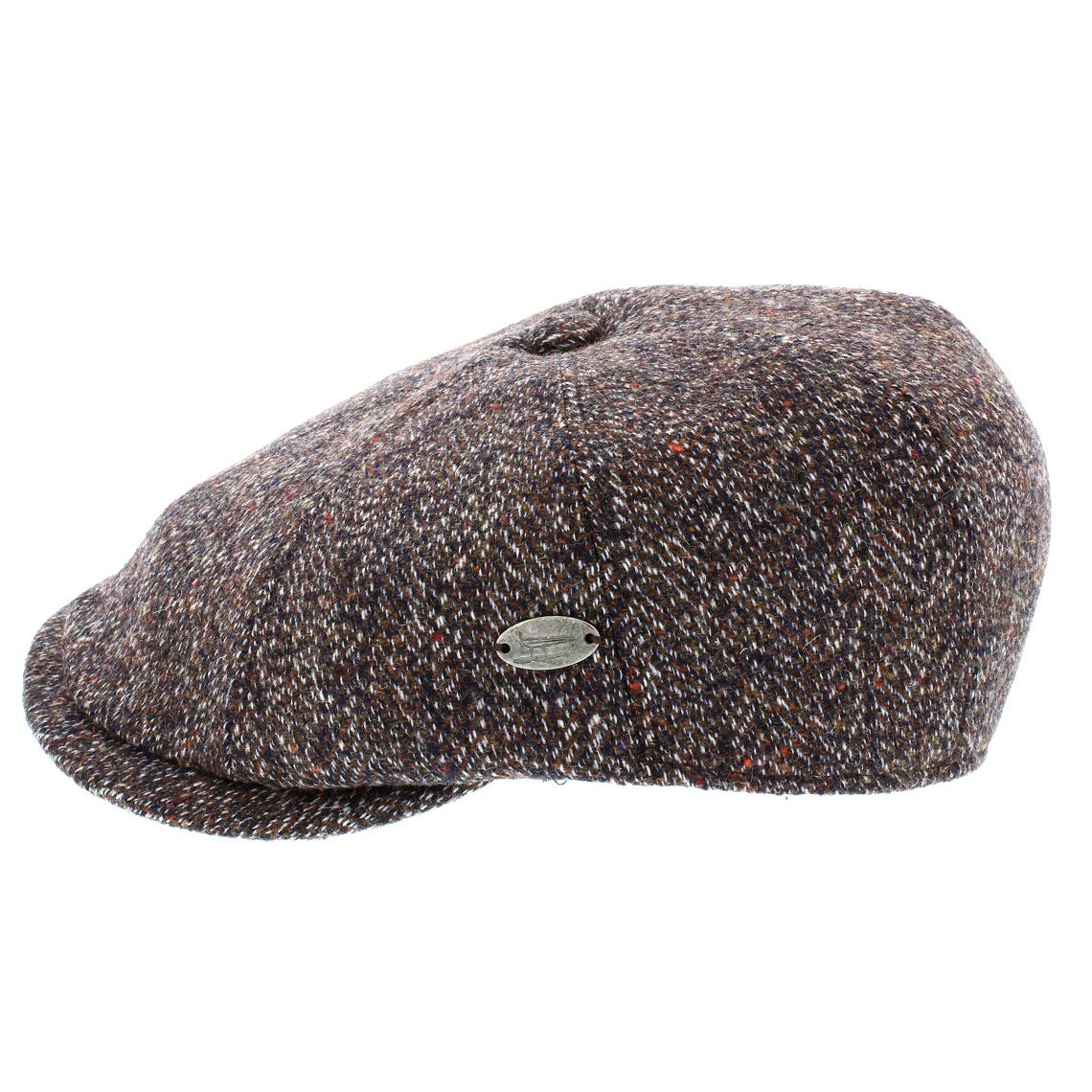 Whiteley Men's Sable Baleycorn Tweed Newsboy Bakerboy Cap (M90) (59Cm Large, )