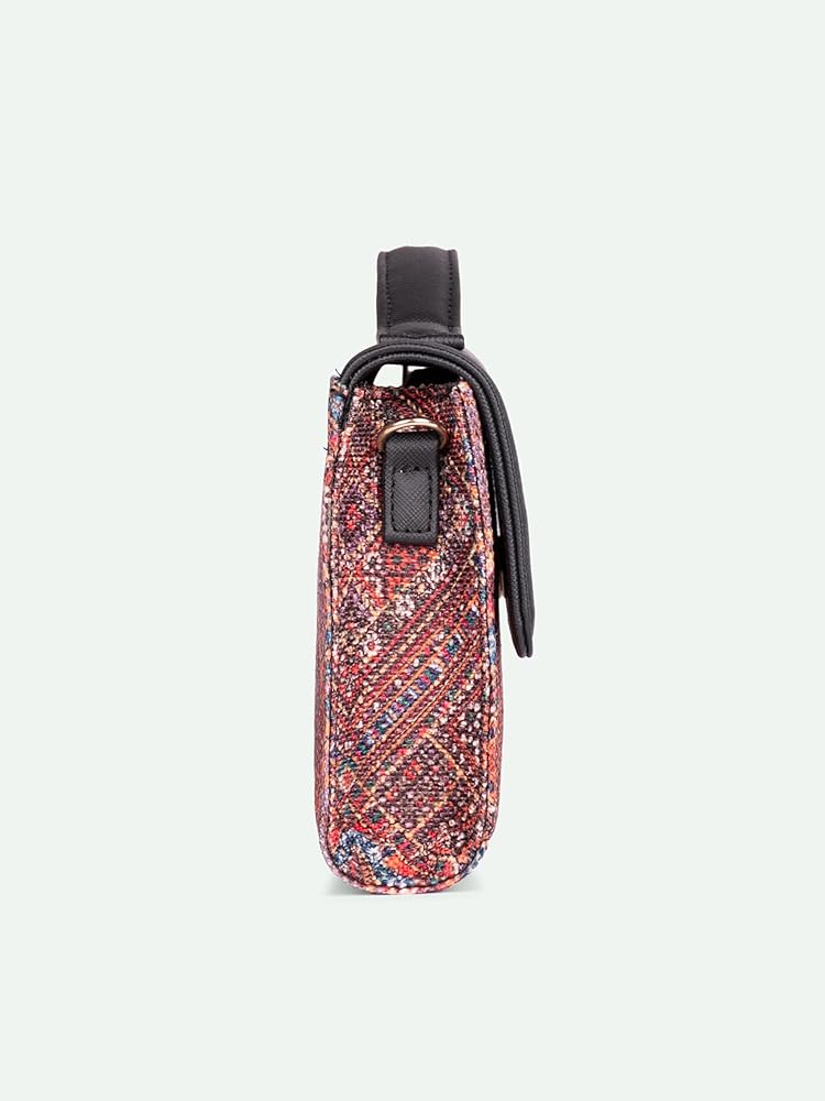 ZOUK Rhea Kapoor Clutch for Women | Crossbody Bag with Detachable