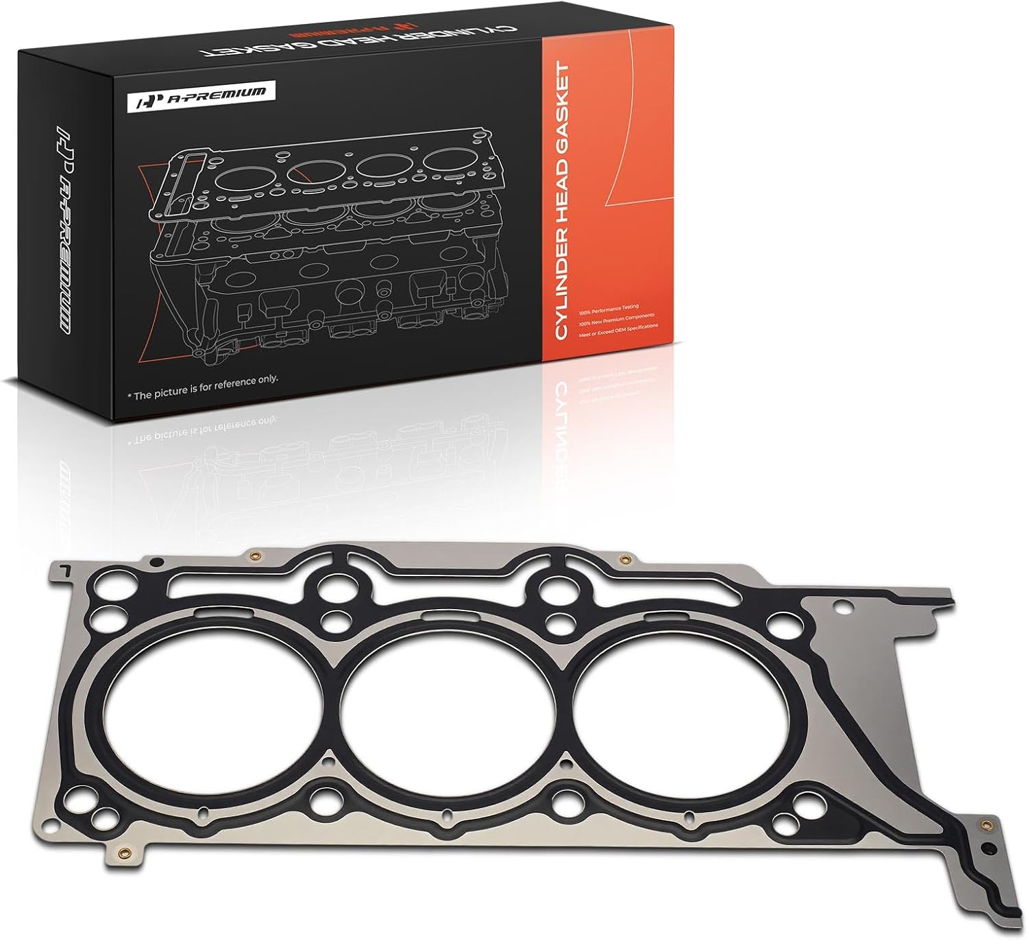 A-Premium V6 3.6L Left Engine Cylinder Head Gasket Compatible with Ram 1500 & Jeep Grand Cherokee, Wrangler JK & Dodge Grand Caravan, Charger, Durango, Journey, Challenger & Chrysler Town & Country