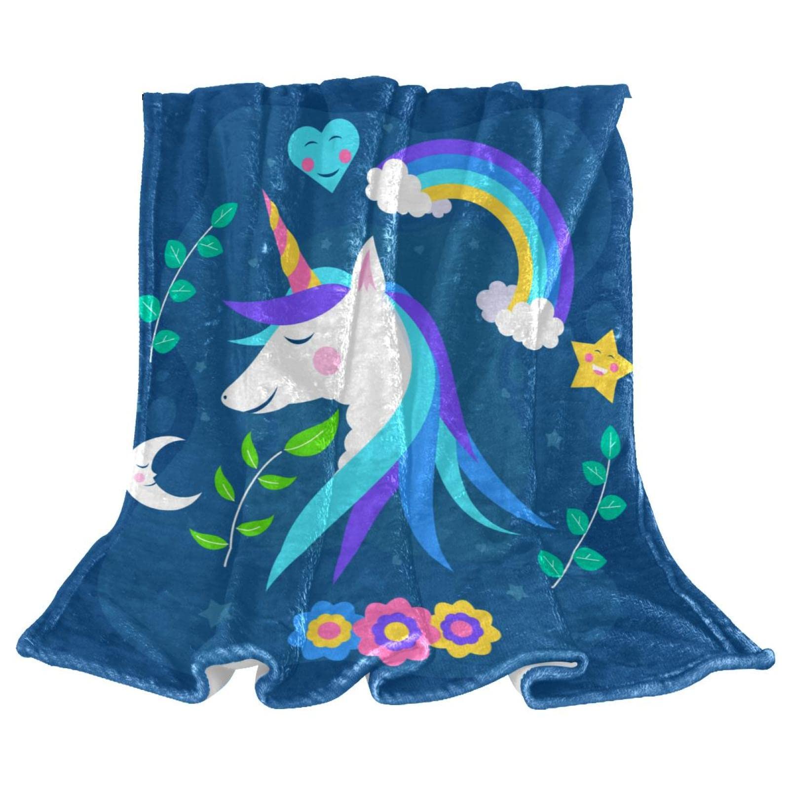Couverture polaire légère licorne pour des soirées cocooning magiques sur le canapé