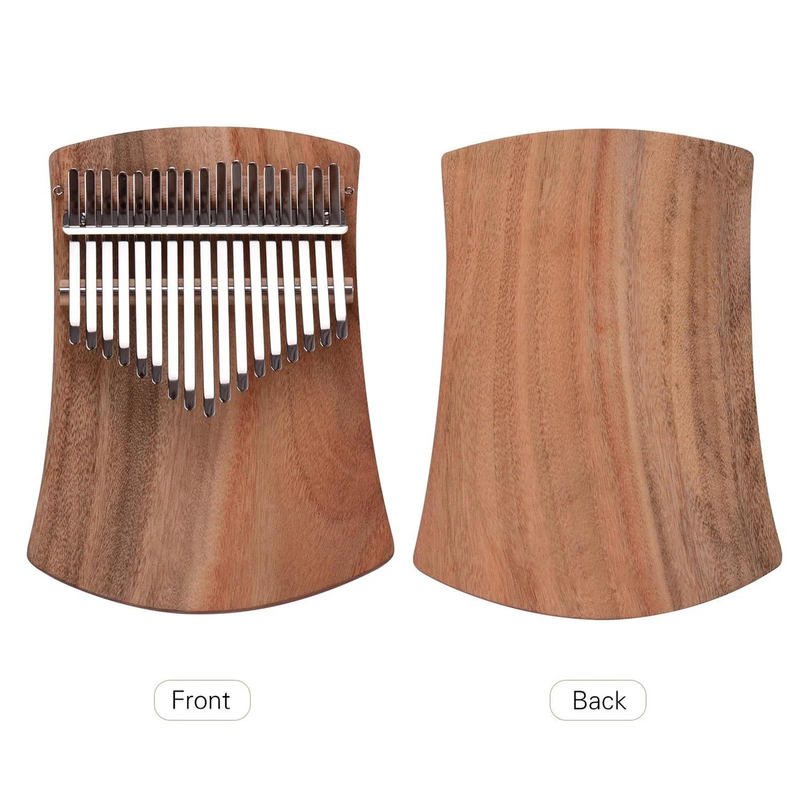 Kalimba 17-klawiszowy Fortepian Kalimba Camphorwood C Tone Z Torbą Do Noszenia Książka Muzyczna Skala Muzyczna Naklejki Młotek Tuningowy(Set2)