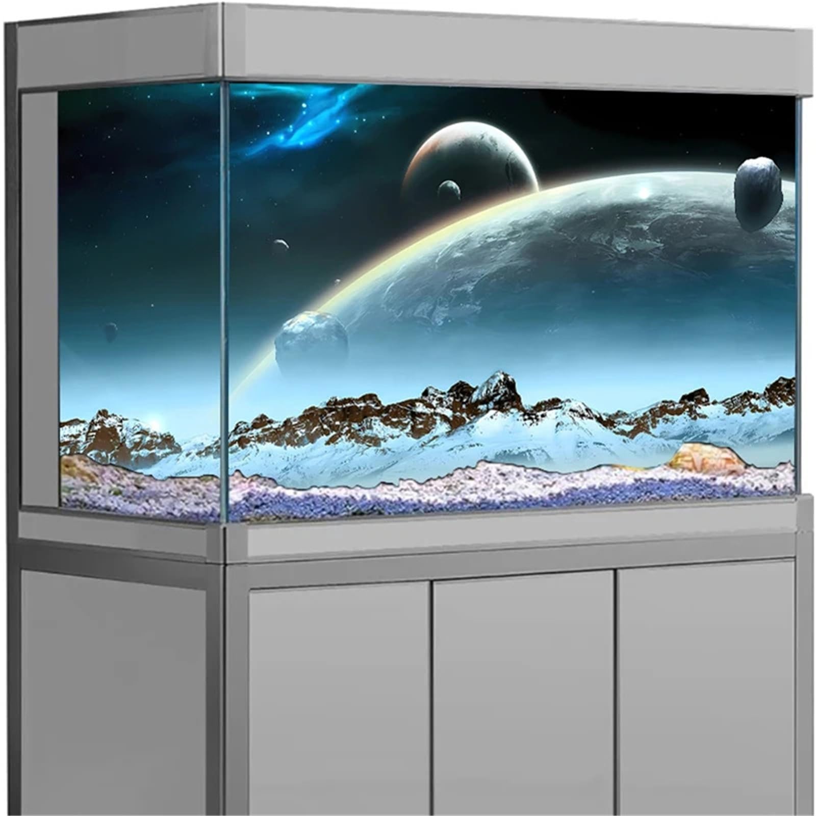 Fondo Acuario Pegatina Pecera Galaxia 3D