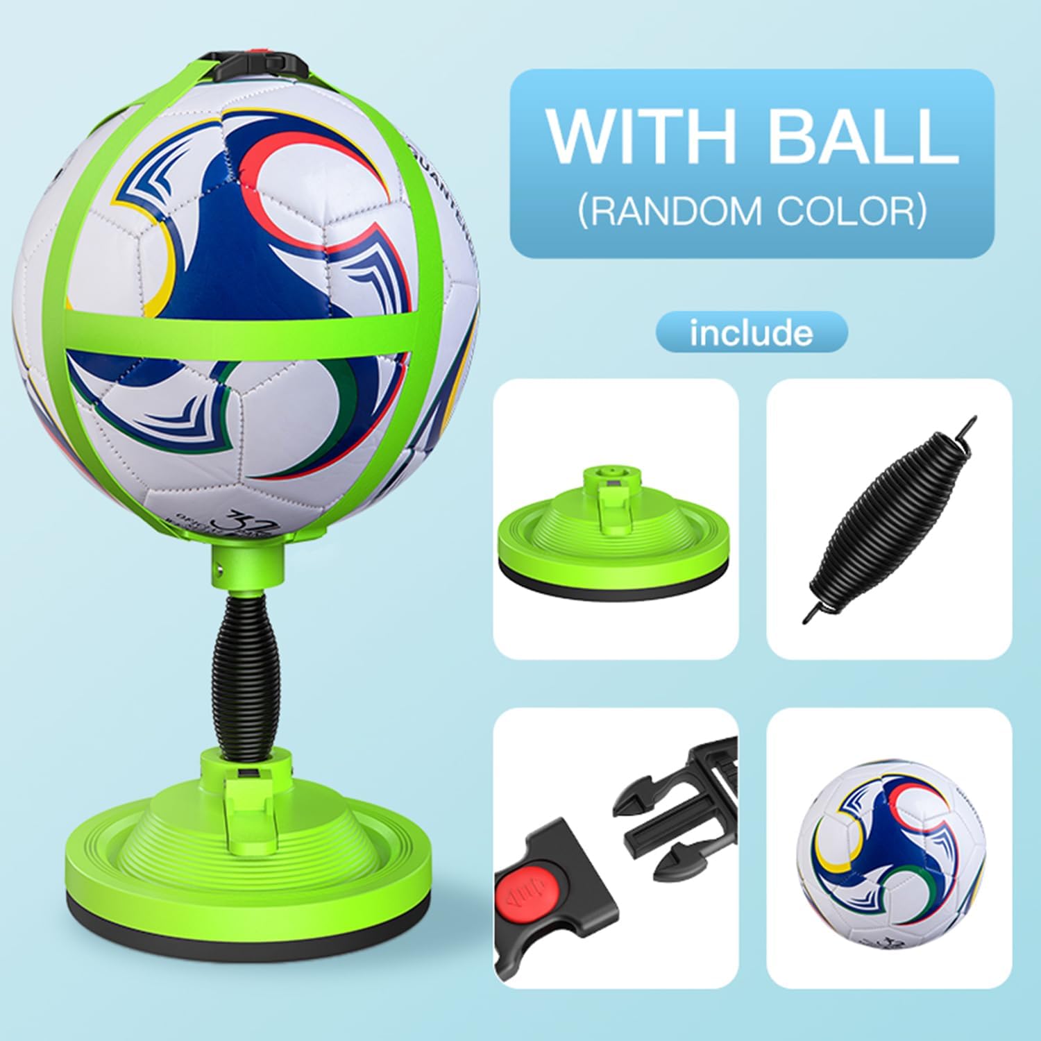 Football Trainer, Kicking Practice Household Football Practice Kids Football Plastic Hands-Free Training Ball Kicking Holder Soccer Training Aids Child Soccor