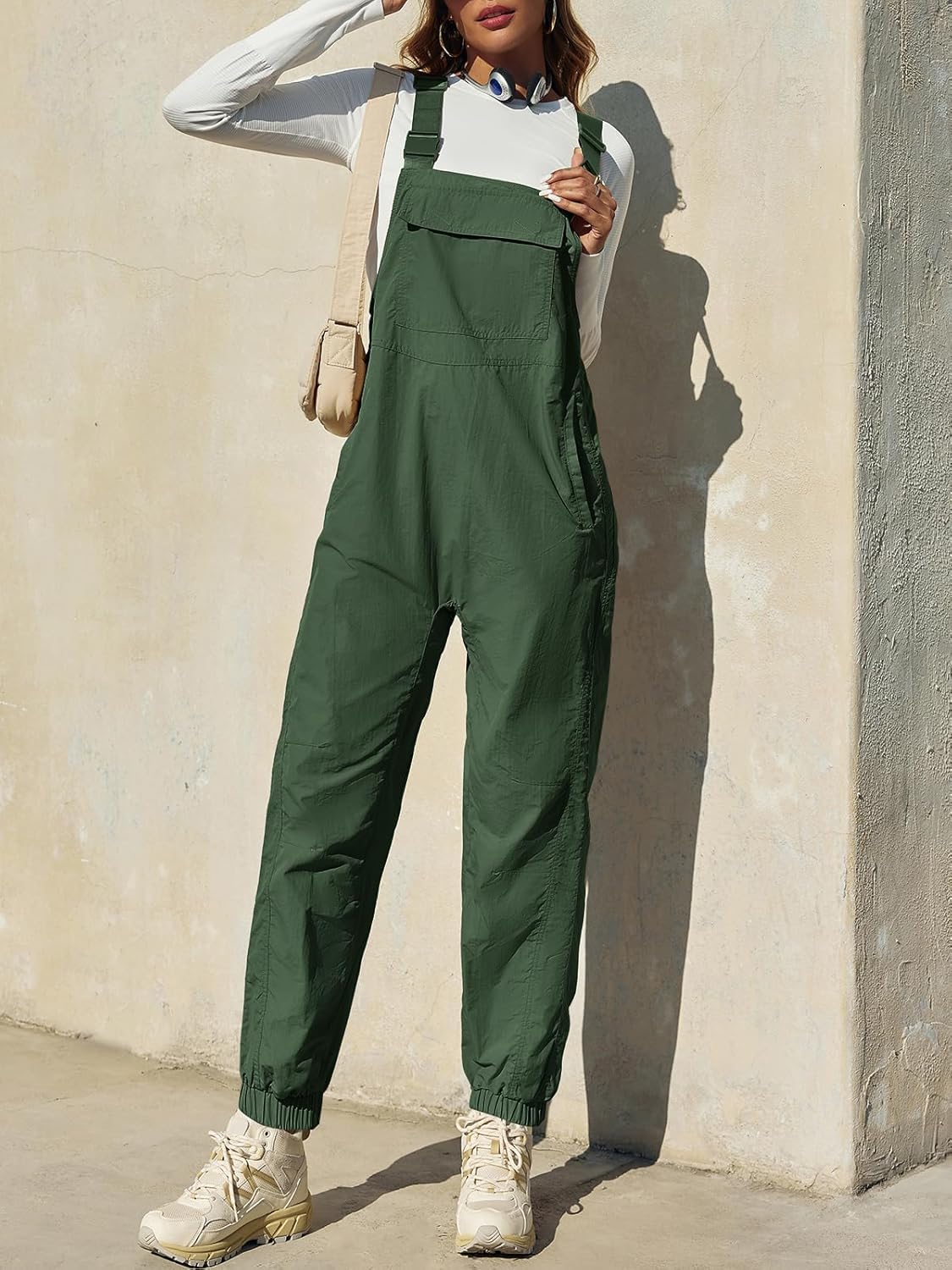 Cicy Bell Womens Casual Overalls Baggy Adjustable Straps Bib Jogger Jumpsuits Cute Cozy Outfits