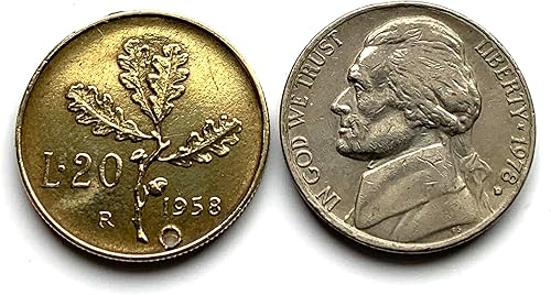 Vista 4 de 1957 Italy 20 Lire coin pendant Italian lady Minerva Rome Milan Florence Venice Torino Verona Genoa Palermo Bologna Napoli Cagliari Siena Matera