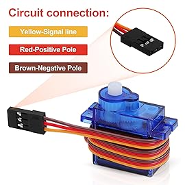 Beffkkip 4Pcs SG90 9g Micro Servos for RC Robot Helicopter Airplane Controls Car Boat