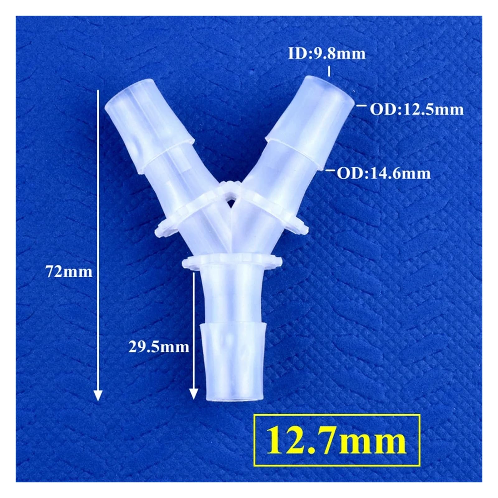 5~200 Stück 2,4 12,7 mm PP Y-Stil T-Anschlüsse Aquarium Tank Luftpumpe Belüfter Schlauchverbindung Bewässerungssystem Wasserrohrverschraubungen(12.7mm,200 Pieces)