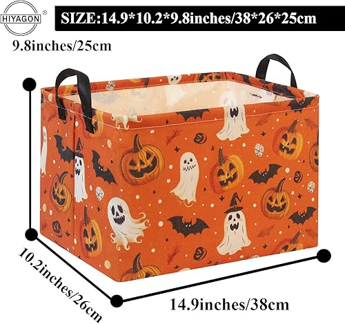 Miniatura 92 de HIYAGON Cesta de almacenamiento para niños, cesta de regalo para bebé, cesta de regalo, cesta organizadora de juguetes lindos, caja rectangular