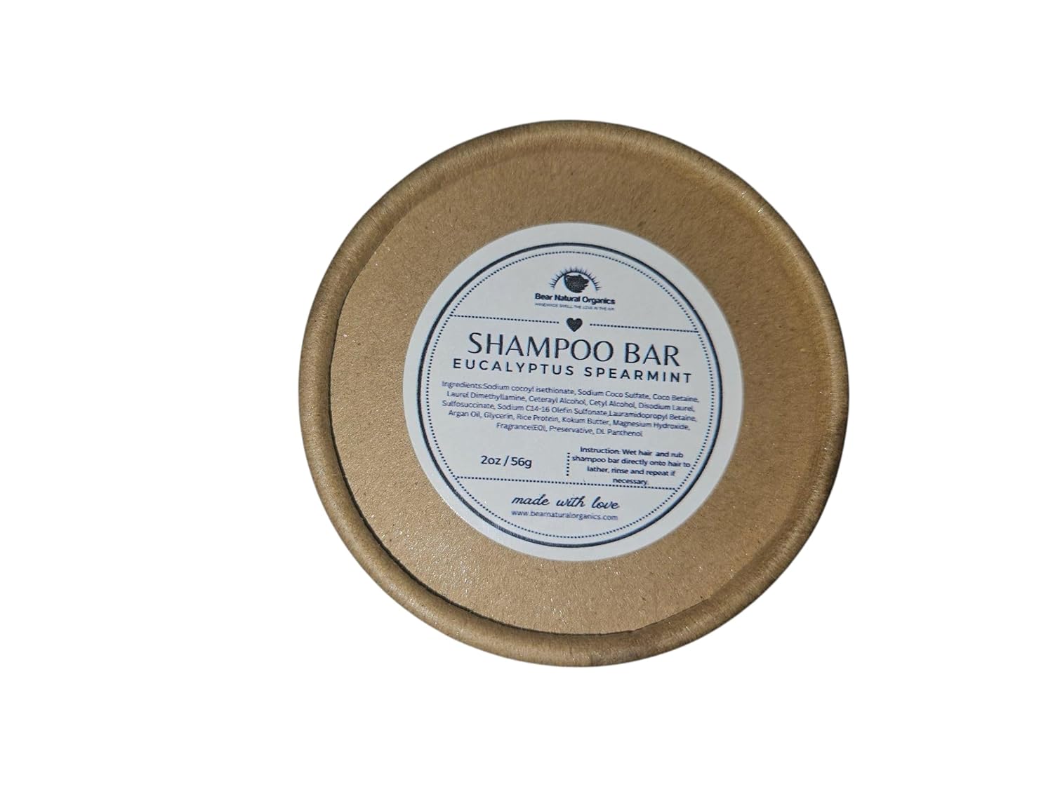 All Natural Solid Shampoo Bar – Eco-Friendly, Chemical-Free, For Normal to Dry, Curly, or Frizzy Hair – Argan & Coconut Oil, Cool Citrus Basil Scent, 3oz - Image 6