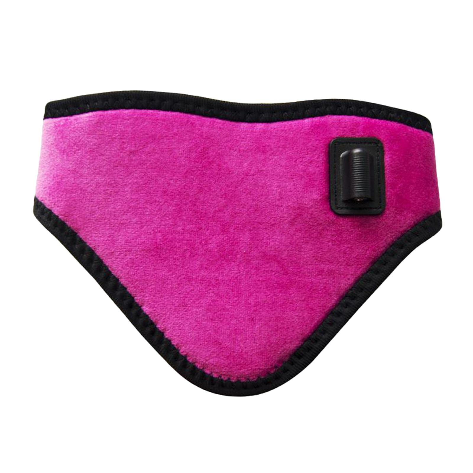 Soporte Cervical Térmico de, Almohadilla Calefactora Eléctrica USB, Temperatura Ajustable, Compresa Caliente Suave, Adecuada para El Cuello, P, Rosa roja