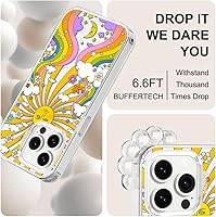 Vista 5 de MOSNOVO - Funda diseñada para iPhone 13 Pro, compatible con MagSafe, Buffertech, para impactos de caída de 6.6 pies, protector de TPU, carcasa