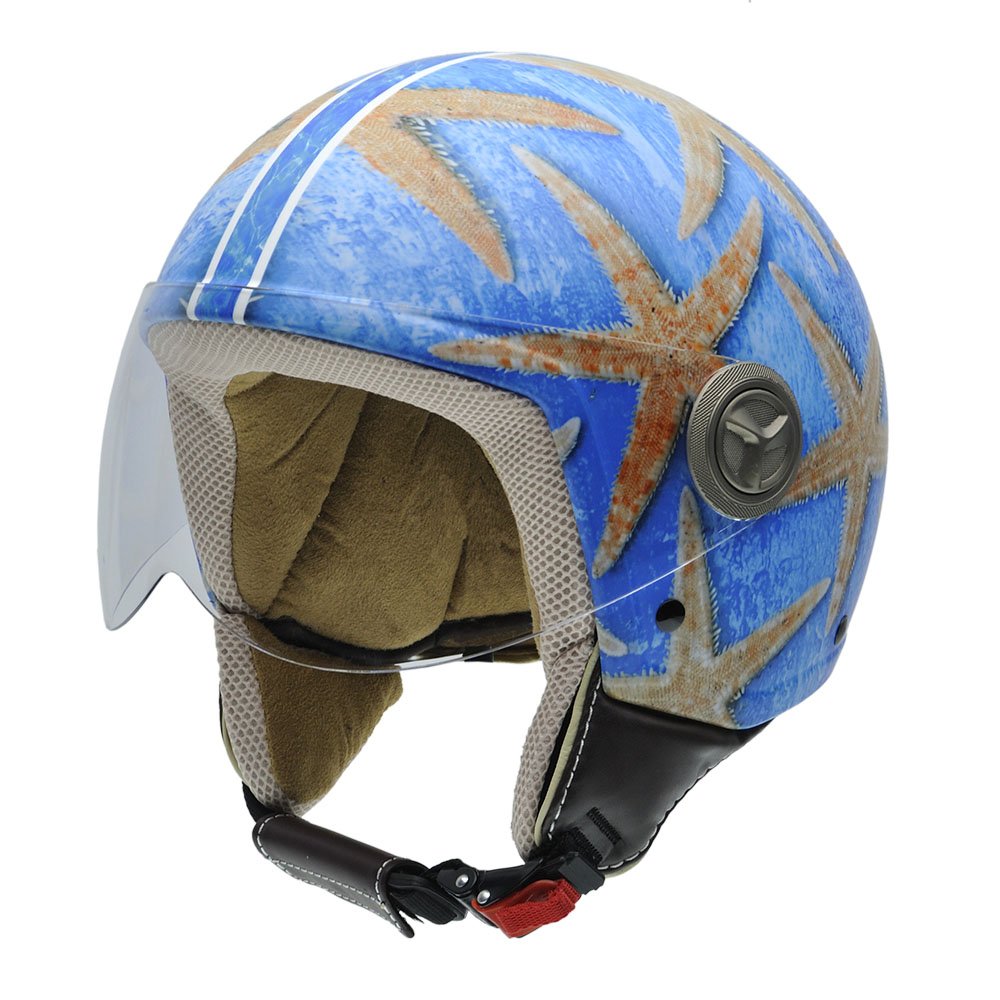 NZI 3D Vintage II Open Face Motorcycle Helmet — view 16