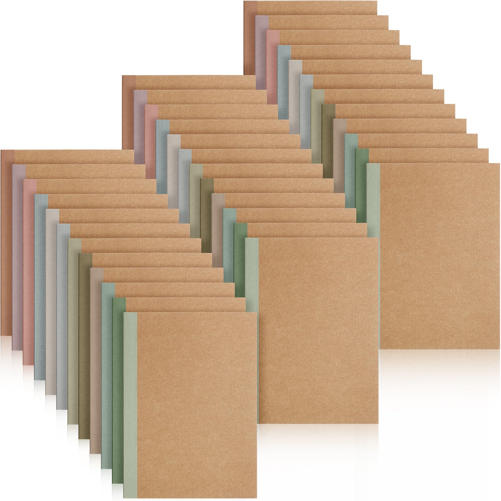 Carnet de composition A5 petit cahier ligné en papier kraft pour écriture et notes - 7