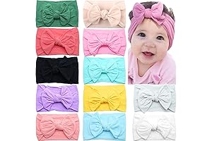 CÉLLOT Headbands for Girls: Super Stretchy, Soft Knot, with Bows