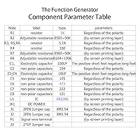 Vista 7 de Generador de señal de función precisa XR2206 1Hz-1MHz Triángulo sinusoidal ajustable Módulo de frecuencia de salida cuadrada
