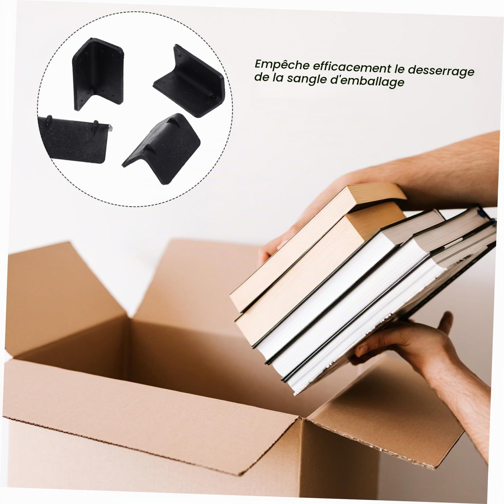 Toyvian 100 Protecteurs De Bord En Plastique Pour Chargement Protection D'Angle Pour Sangles De Fixation Répartissant La Pression Et Protégeant Les Bords De Palette