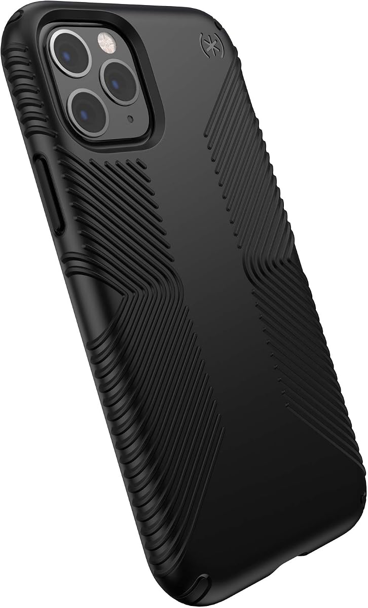 Productos Presidio Grip Funda para iPhone 11 Pro, Poliuretano termoplástico, Amortiguador, Negro/Negro, Modelo: 129892-1050