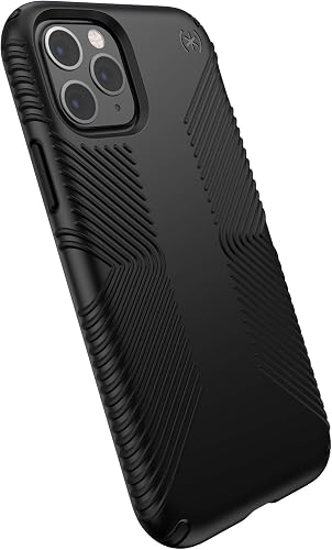 Speck Products Presidio Grip iPhone 11 Pro Case,Thermoplastic Polyurethane, Shock-Absorbent, Black/Black, Model:129892-1050