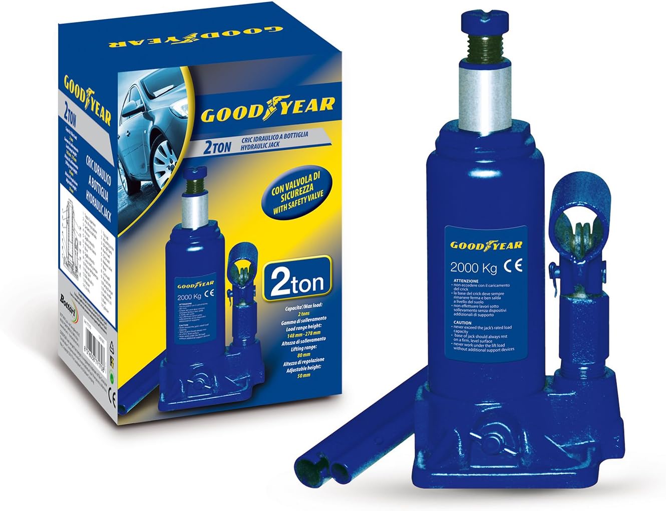 GoodyearBottari 77170 Large Over the Bottle Jack 2 Ton/Gs-Tuv